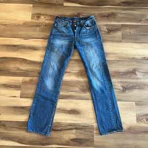 Levis LVC 1947 501xx Redline Selvedge Hidden Rivets Leather Patch